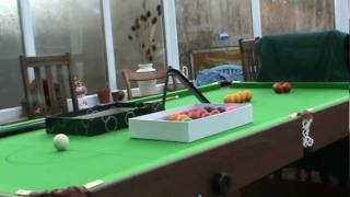 Awsome snooker/pool trick shot