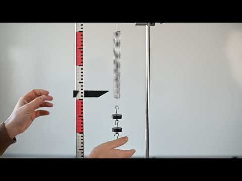 Constante elástica de uma mola (método estático) / Spring elastic constant (static method)