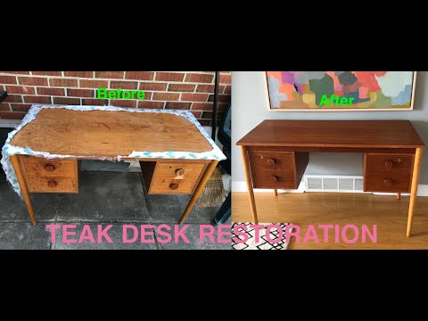Teak Desk Restoration Overhaul | Furniture Refinishing