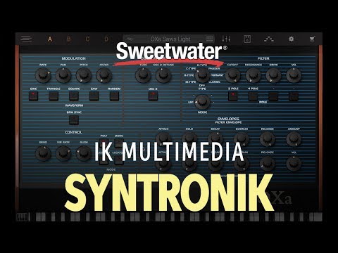 IK Multimedia Syntronik Synthesizer Plug-in Demo
