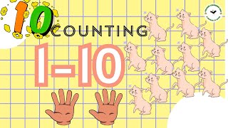 Number 1 to 10 - Counting for Toddlers  #kids  #preschool #earlymathskills #kidsyoutube #fyp #viral