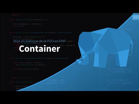 Mise en pratique de la POO en PHP 6 39 Conteneur de dépendance