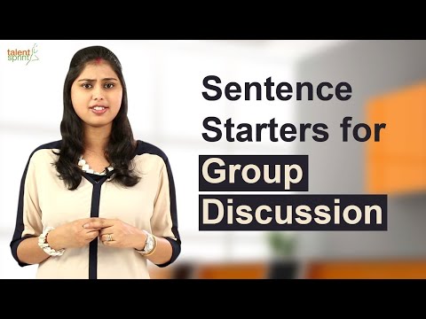 Sentence starters for Group Discussion | Group Discussion Tips | TalentSprint