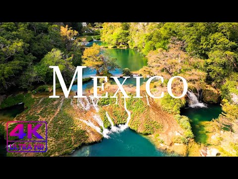 FLYING OVER MEXICO ( 4K UHD ) • Stunning Footage, Scenic Relaxation Film with Calming Music
