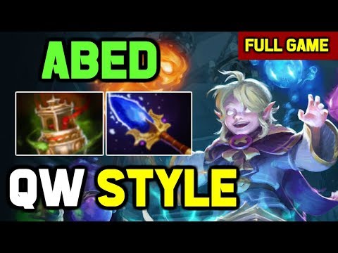 EG Abed practicing Invoker mid with TEAM EG in pubs going QW build
