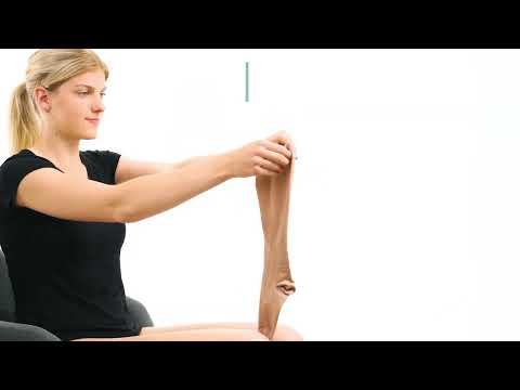 Tonus Elast - правила надевания - Гольфы с мыском