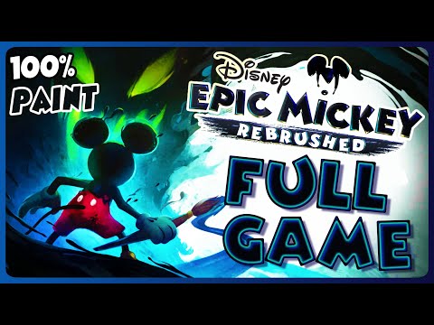 Epic Mickey Rebrushed FULL GAME 100% Longplay (PS5) Paint 🔵