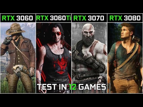 RTX 3060 vs 3060Ti vs 3070 vs 3080 | Test in 12 Games