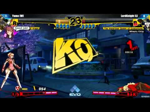 EVO 2013: Persona 4 Arena (P4A) Grand Final: Yume (Aigis) vs LordKnight (Mitsuru)