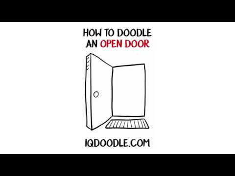 How to Draw an Open Door (drawing tips)