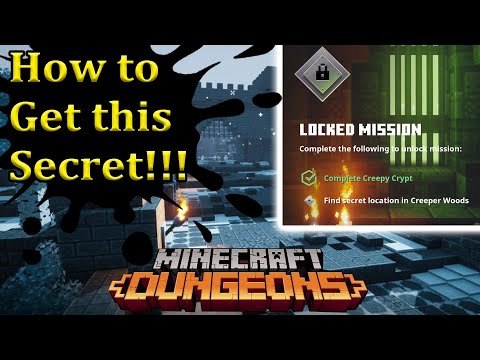 Dead Zpikes - How to unlock Daily Trial Creeper Woods Minecraft dungeons Creeping Winter Find secret Location