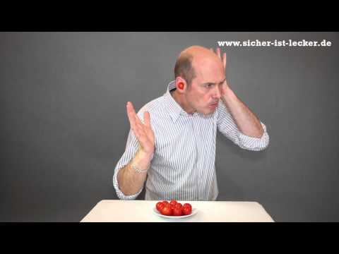 Zaubern mit Gemüse - Der Tomate-Ohr-Trick