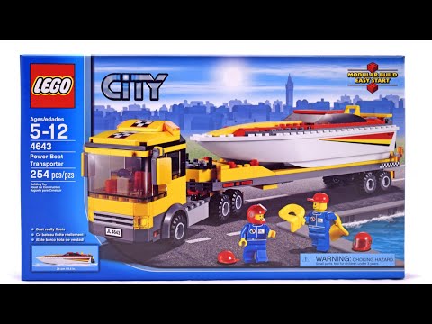 Lego speed build 4643 Power Boat Transporter