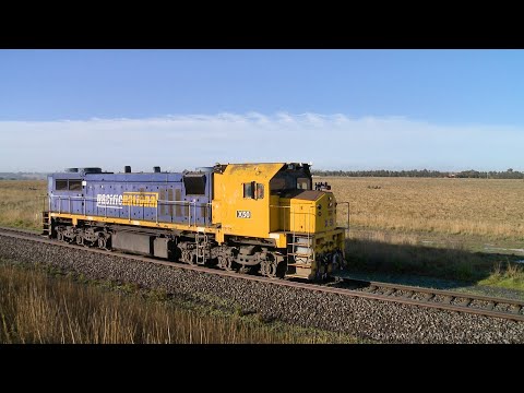 Diesel Locomotive X50 Approaching Gheringhap Loop (11/6/2021) - PoathTV Australian Trains & Railways