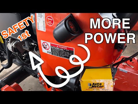 Auto Meter EGT Sensor Install ~ Kubota L2501 Tractor ~ Tune your Diesel Safely! Pt.2