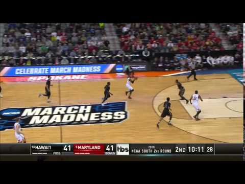 Hawaii vs. Maryland: Diamond Stone alley-oop
