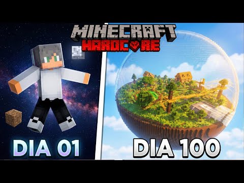 EU SOBREVIVI 100 DIAS NO ESPAÇO COMO UM ASTRONAUTA NO MINECRAFT HARDCORE