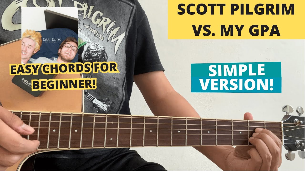 Scott Pilgrim vs. My GPA - Mom Jeans (Guitar Tutorial) Easy Chords For Beginner! VIRAL!