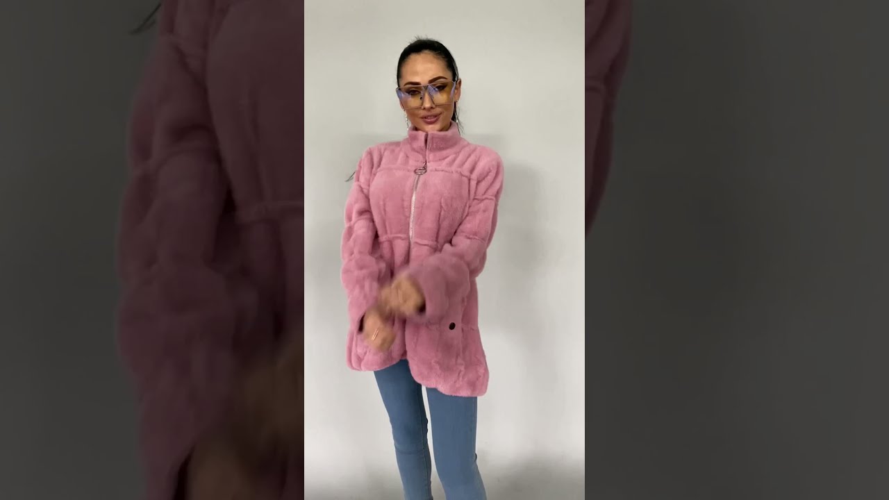 Шикарная куртка альпака на молнии / oversize