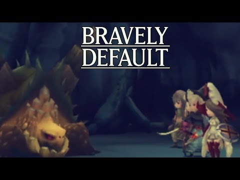 Let's Play Bravely Default Part 29 Turtle Boss Battle - Gameplay Walkthrough
