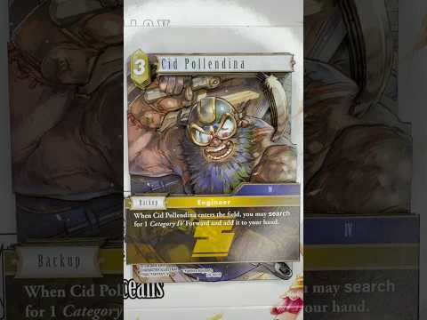 A 3D Shadowbox Card of Cid Pollendina from Final Fantasy IV.