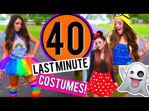 40 Last-Minute DIY Halloween Costumes! Niki and Gabi Video