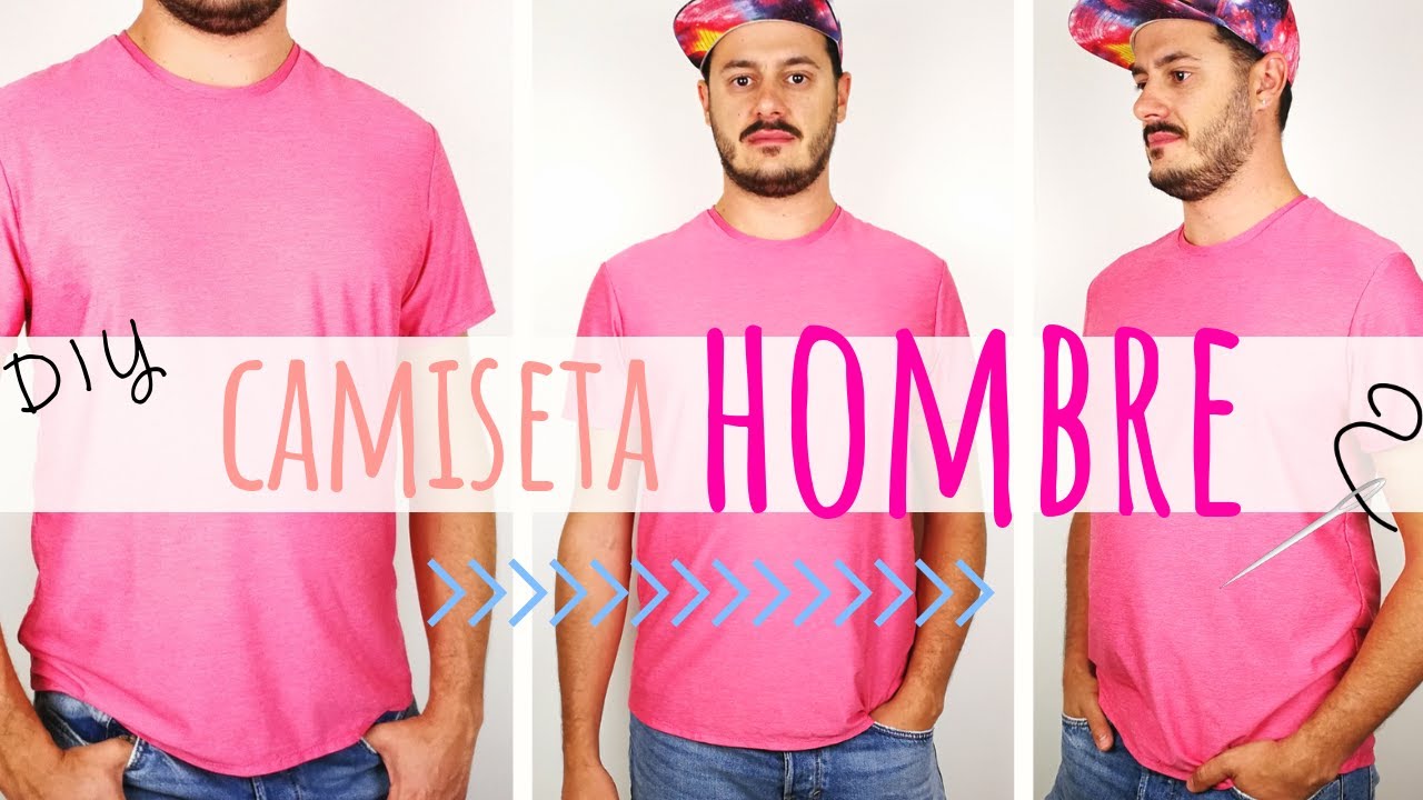Camiseta o playera para hombre DIY fácil | Con máquina de coser doméstica