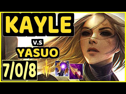 DAWIDSONEK (KAYLE) vs YASUO - 7/0/8 KDA MID GAMEPLAY - EUW Ranked GRANDMASTER