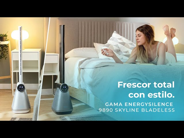 Ventilatore torre Cecotec EnergySilence 9890 Skyline Bladeless 50W LED 39" video