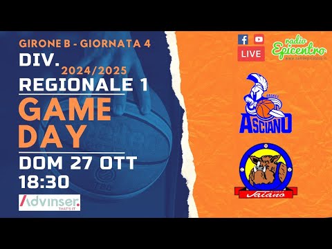 Basket Asciano VS Centro Minibasket Valbisenzio  | 1° D. Reg.Toscana 24/25 | Gir. B | Giornata 4
