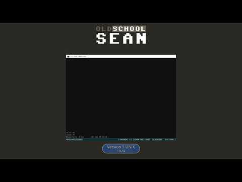 Old School Sean - A history of UNIX