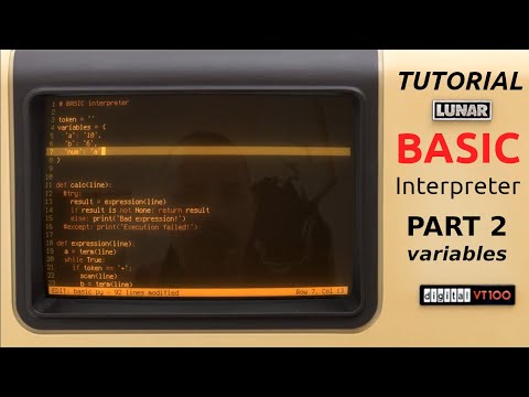 Programming A Basic Interpreter In Python Variables