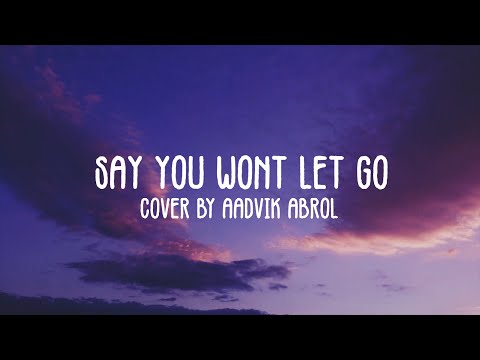 James Arthur - Say You Won't Let Go (Lyric Video) | Aadvik Abrol Cover