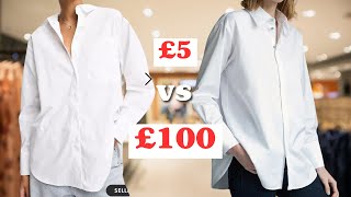 I Bought The Same Shirt For £5, £20 and £100 | CHEAP vs EXPENSIVE WHITE SHIRTS