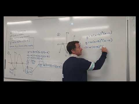 Finding the eqaution of a cubic with 2 roots and the y  intercept