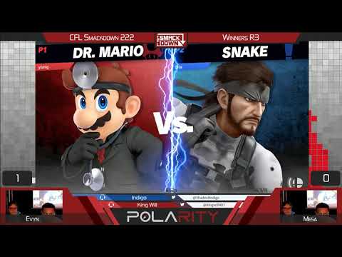 CFL Smackdown Ultimate 222 - Evyn (Snake) vs Mesa (Dr. Mario) - Winners R3