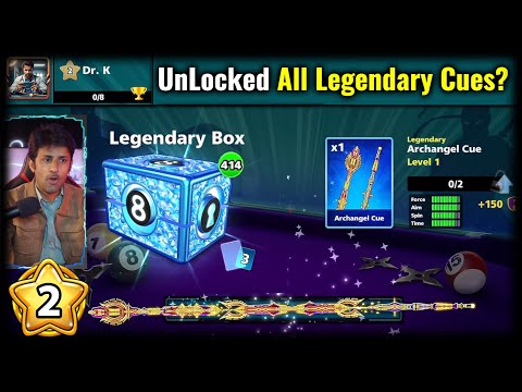 8 ball pool - LEVEL 2 unlocked ALL LEGENDARY Cues? 😱 Meet Dr. K Ep 2 - GamingWithK