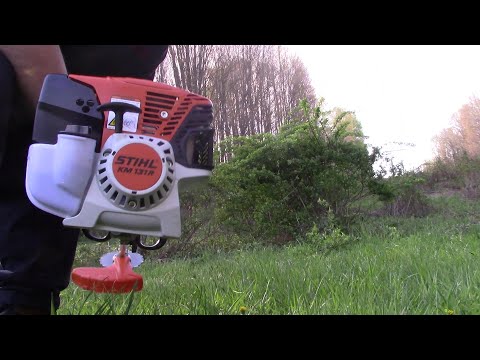 Stihl KM 131 R  Review cutting Nasty Thorn Bushes