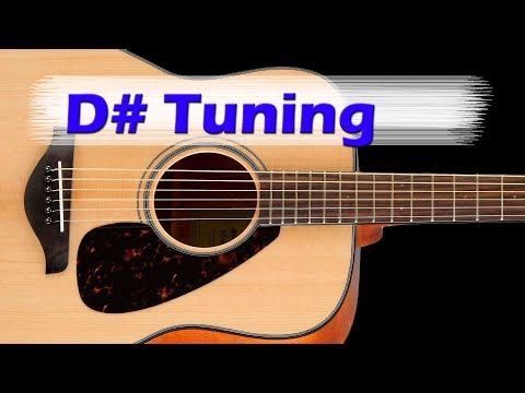 D# Guitar Tuning - half step down D# G# C# F# A# D#