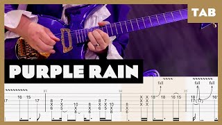 Prince - Purple Rain - Guitar Tab | Lesson | Cover | Tutorial