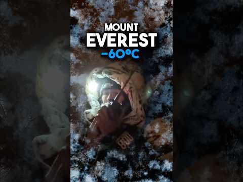 ❄️ could you survive a night on mount everest without rescue? 🏔️ #mounteverest