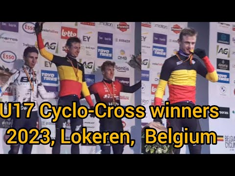 U17 Winners - Belgium National Cyclo-Cross championship, 15 Jan. 2023, Lokeren