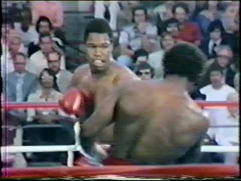 Larry Holmes vs Young Sanford aka Fred Houpe Full Fight Knockout! KO7. Early Holmes pre Muhammed Ali
