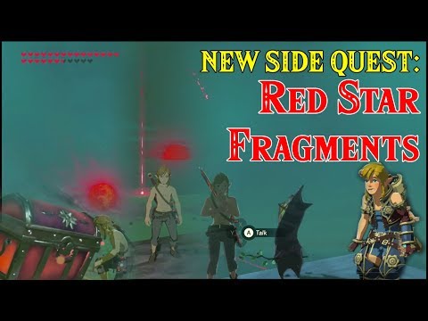 NEW DLC SIDE QUEST: Red Star Fragments from Xenoblade Chronicles 2 in Zelda Breath of the Wild DLC