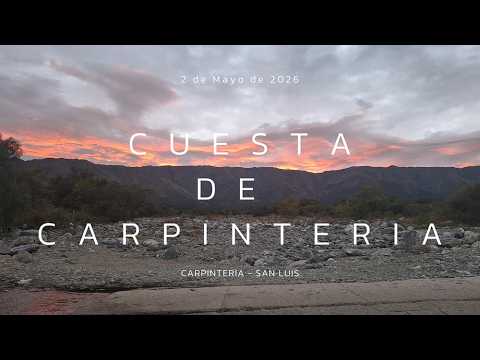 Subida al filo por Cuesta de Carpintería - Merlo - San Luis