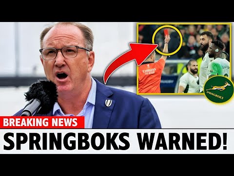🚨IT'S NOW SERIOUS! WORLD RUGBY WARNS AGAIN SPRINGBOKS TODAY AFTER THEIR MISTAKE! SPRINGBOKS NEWS!