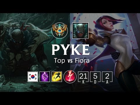 Pyke Top vs Fiora - KR Grand Master Patch 8.24