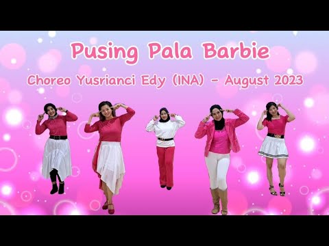 Pusing Pala Barbie Line Dance#choreo Yusrianci Edy (INA)| Demo Sanggar Rinna Dance