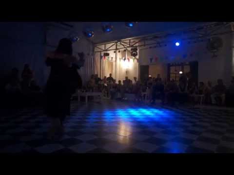  Cecilia Capello  and  Diego Amorin  are  dancing  to  a  tango  by  Juan D'Arienzo
