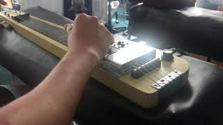 Video thumbnail for First time playing on a Lap Steel - my new Guyatone Lap Steel! by Mathew Jut
